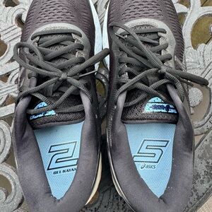 Asics Gel-Kayano Black and Blue Sneakers